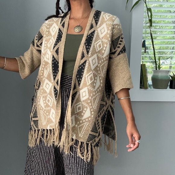 Southwestern shawl cardigan - Picture 1 of 4